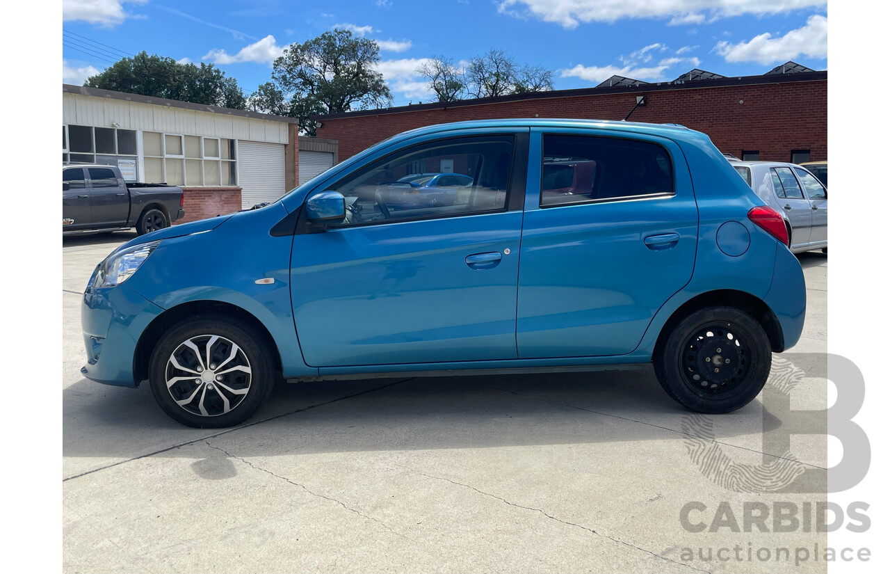 03/15 Mitsubishi Mirage ES FWD LA MY15 5D Hatchback Blue 1.2L