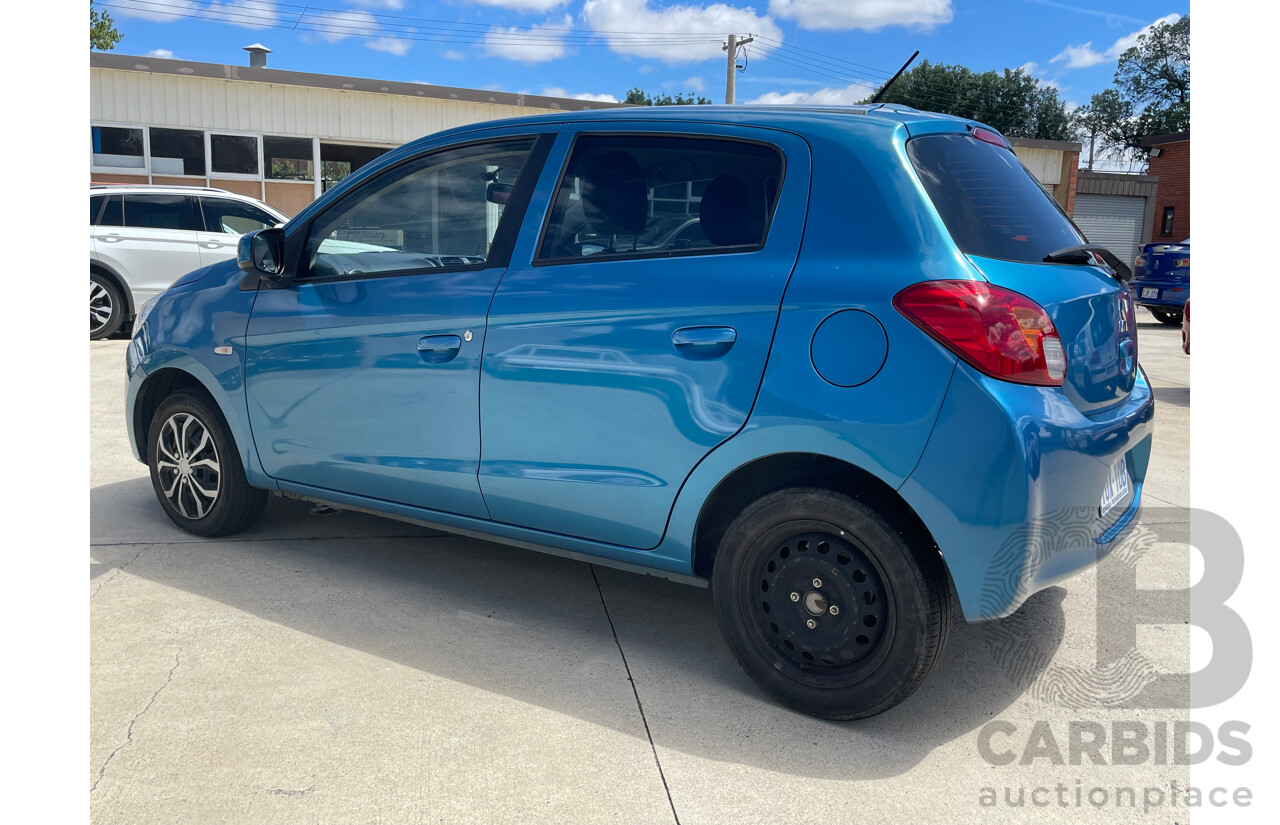 03/15 Mitsubishi Mirage ES FWD LA MY15 5D Hatchback Blue 1.2L