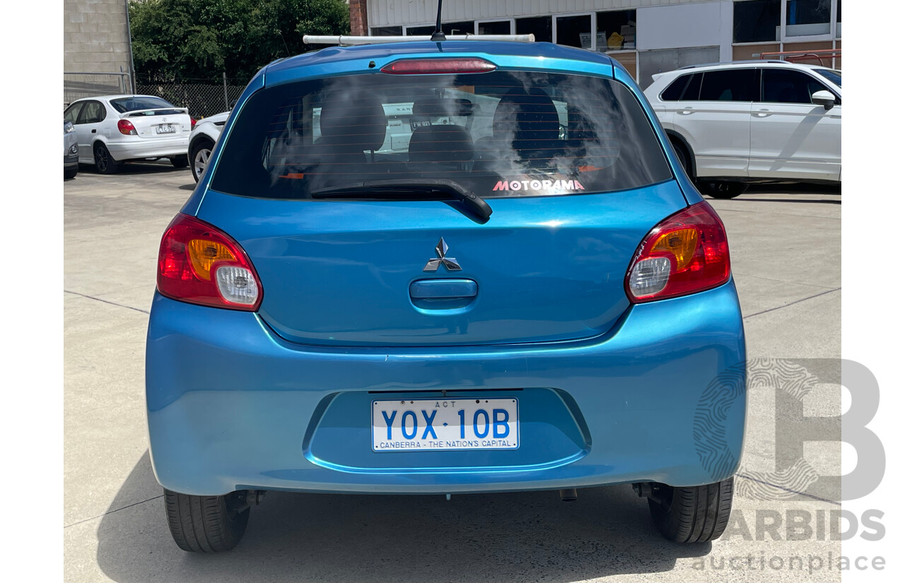 03/15 Mitsubishi Mirage ES FWD LA MY15 5D Hatchback Blue 1.2L