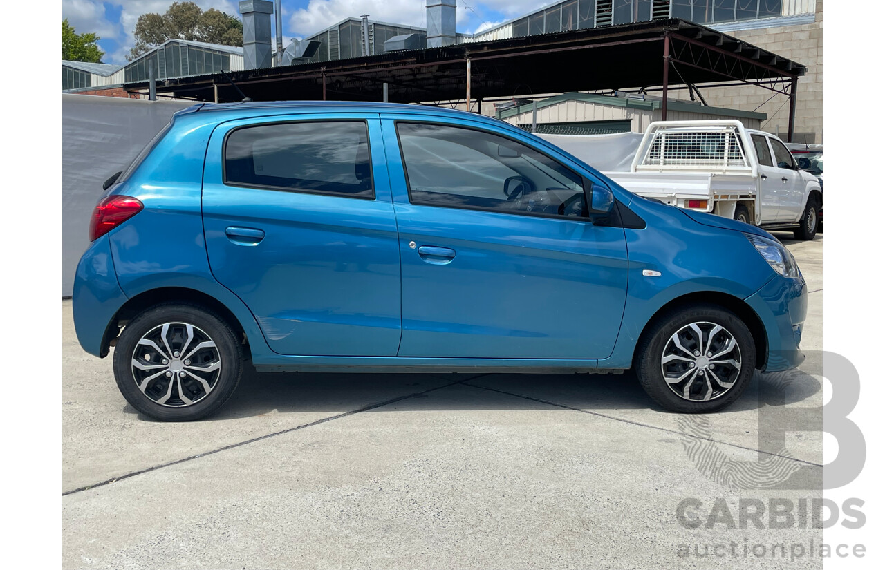 03/15 Mitsubishi Mirage ES FWD LA MY15 5D Hatchback Blue 1.2L