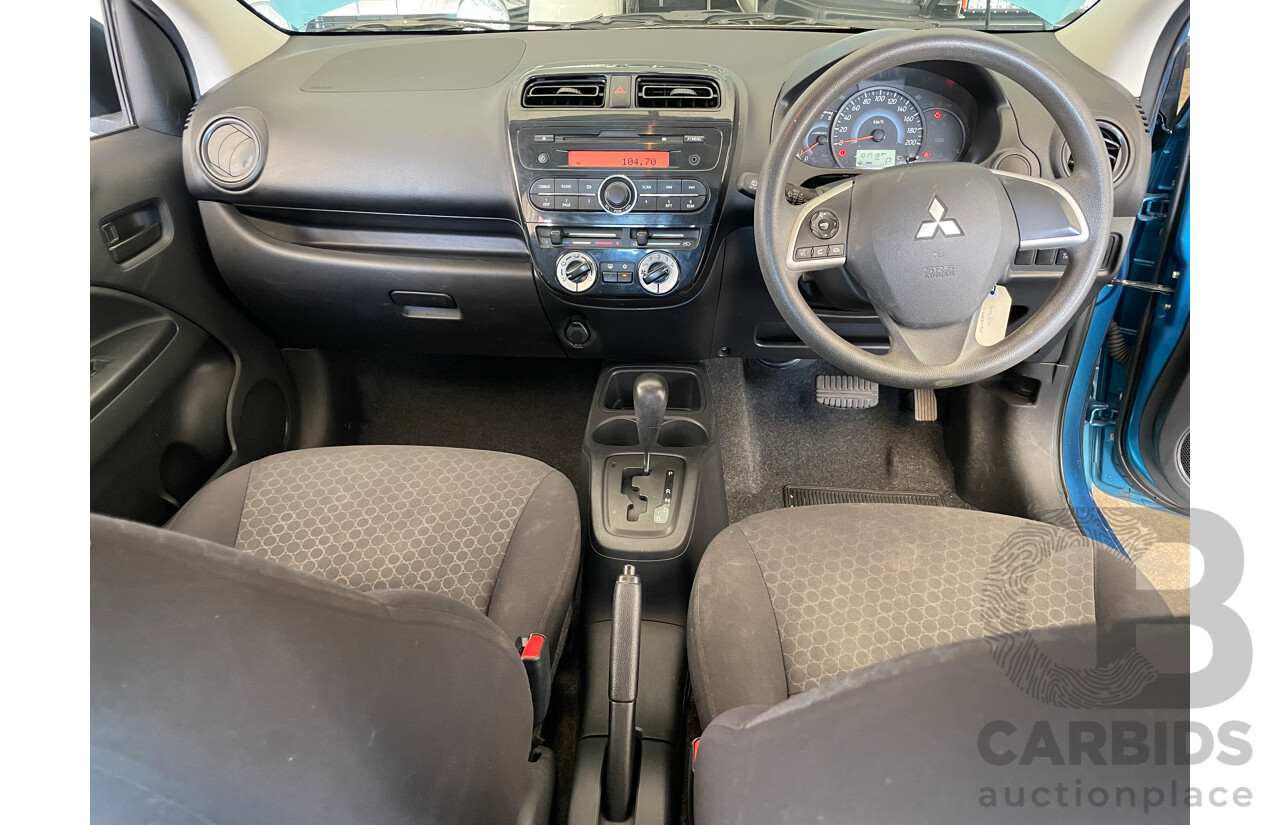 03/15 Mitsubishi Mirage ES FWD LA MY15 5D Hatchback Blue 1.2L