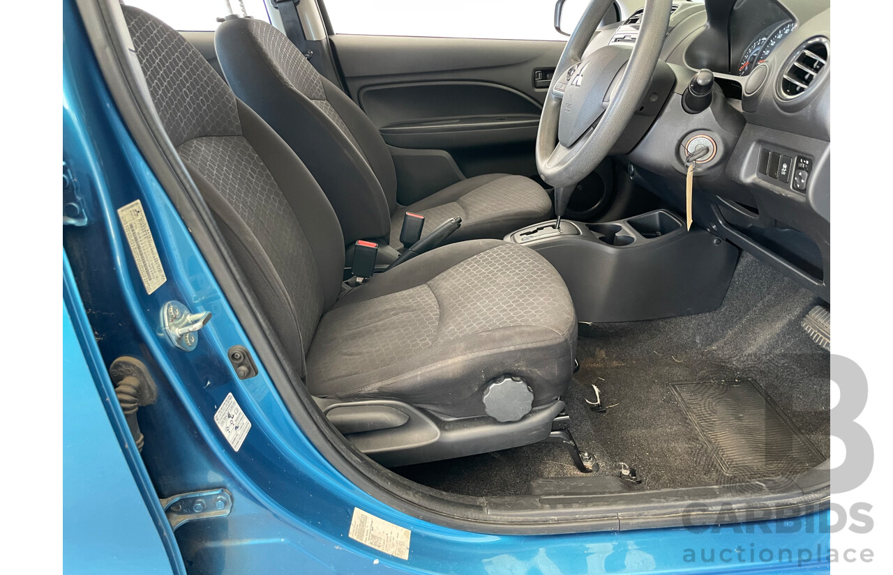 03/15 Mitsubishi Mirage ES FWD LA MY15 5D Hatchback Blue 1.2L