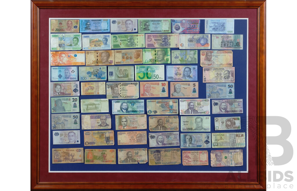 Framed Selection of International - Lot 1521495 | ALLBIDS
