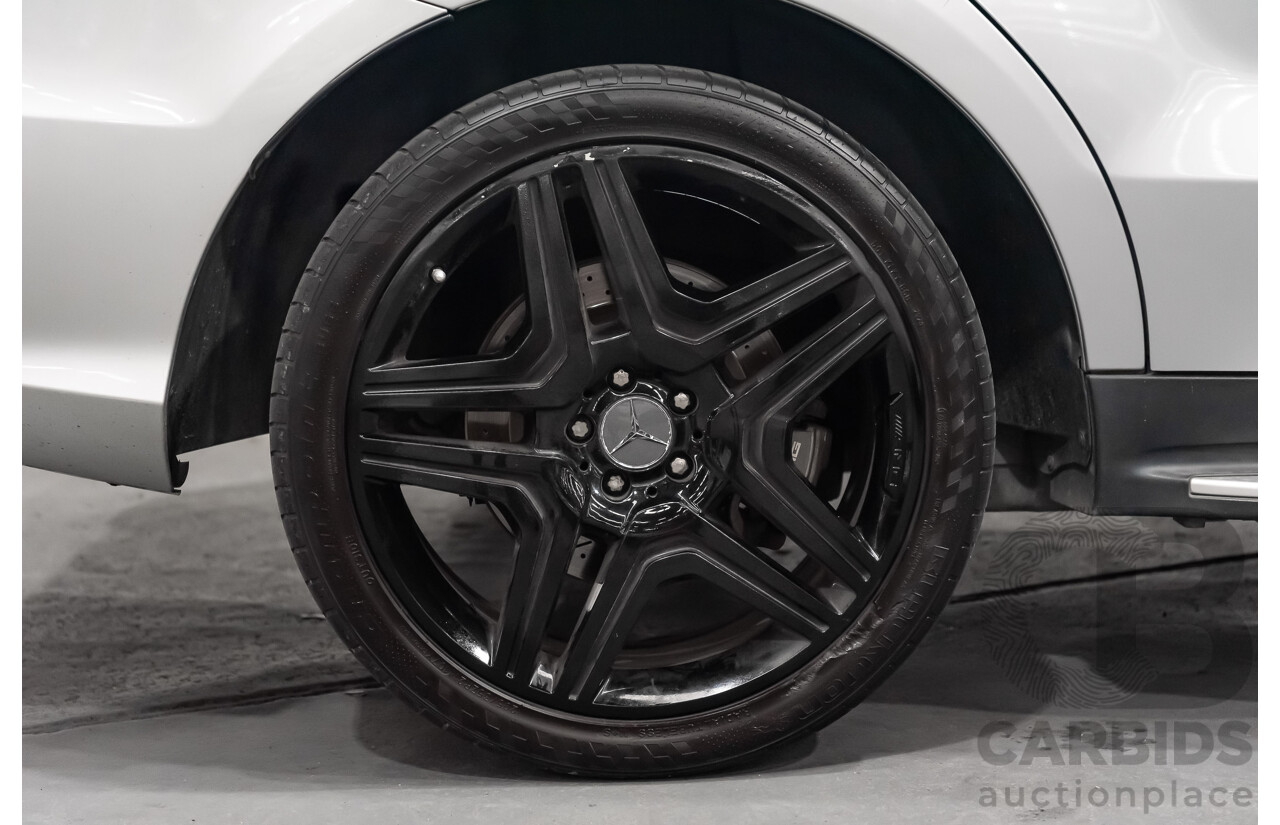 1/2014 Mercedes Benz ML 63 AMG (4x4) 166 MY14 4d Wagon Iridium Silver Metallic Twin Turbo V8 5.5L