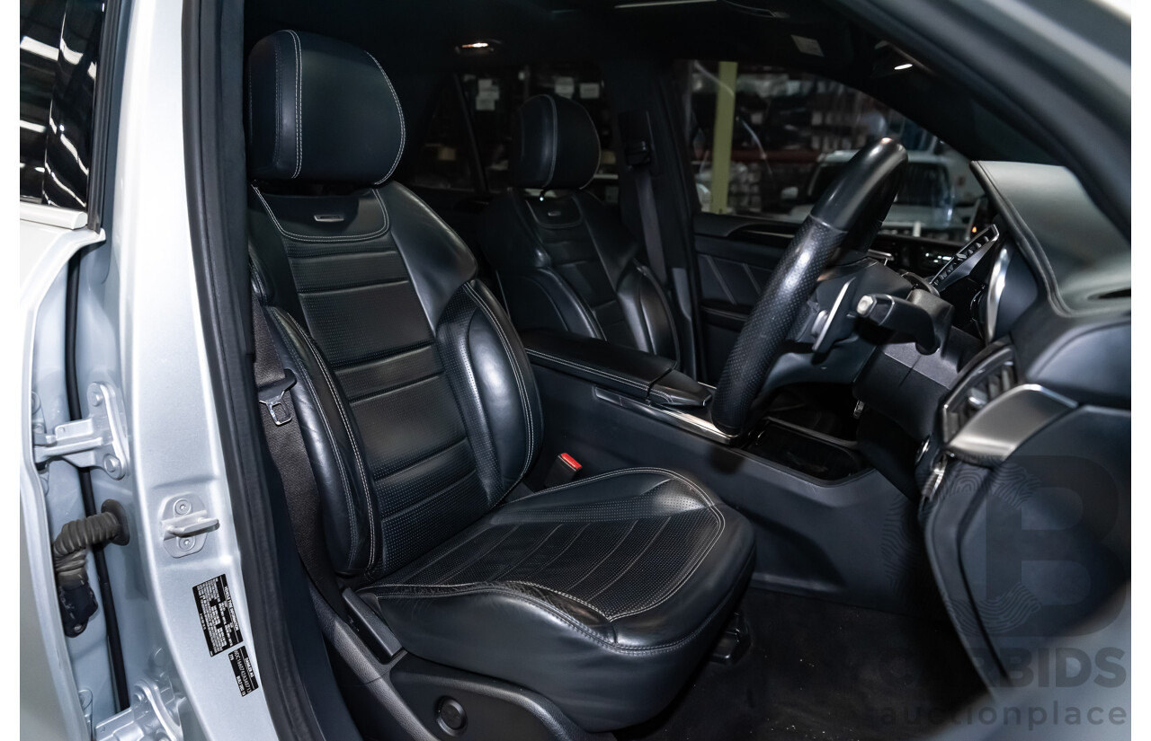 1/2014 Mercedes Benz ML 63 AMG (4x4) 166 MY14 4d Wagon Iridium Silver Metallic Twin Turbo V8 5.5L