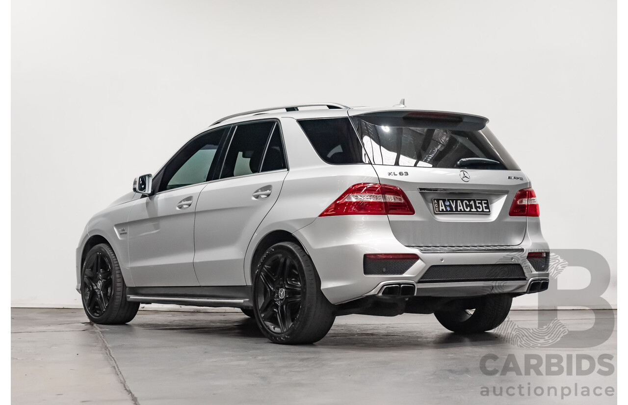 1/2014 Mercedes Benz ML 63 AMG (4x4) 166 MY14 4d Wagon Iridium Silver Metallic Twin Turbo V8 5.5L