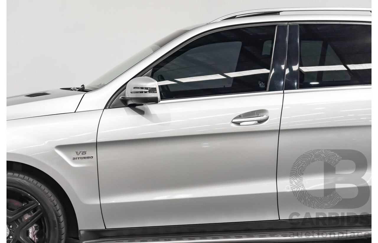 1/2014 Mercedes Benz ML 63 AMG (4x4) 166 MY14 4d Wagon Iridium Silver Metallic Twin Turbo V8 5.5L