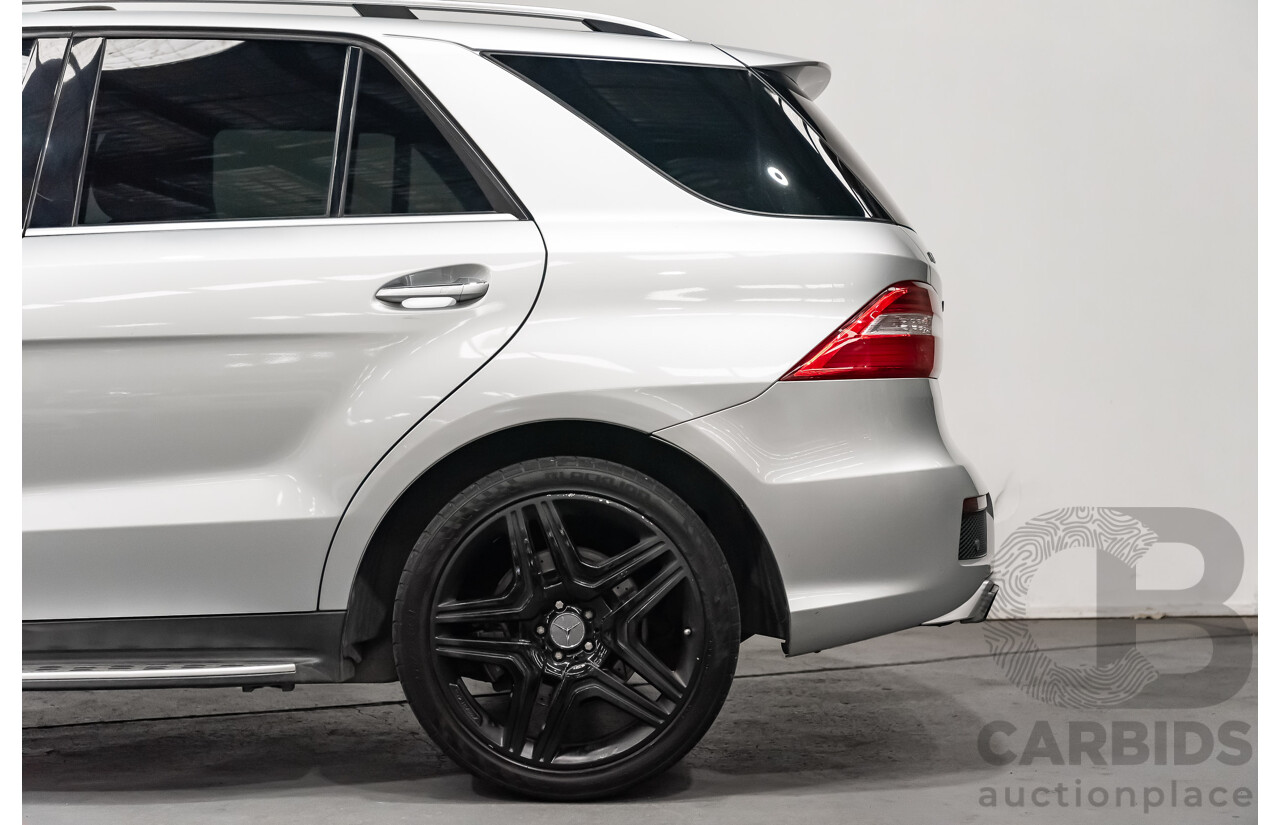 1/2014 Mercedes Benz ML 63 AMG (4x4) 166 MY14 4d Wagon Iridium Silver Metallic Twin Turbo V8 5.5L