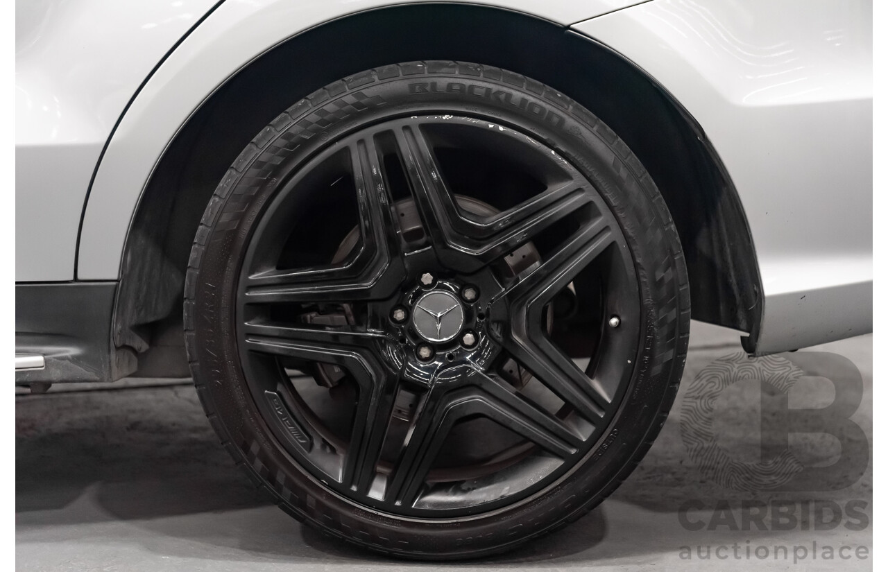 1/2014 Mercedes Benz ML 63 AMG (4x4) 166 MY14 4d Wagon Iridium Silver Metallic Twin Turbo V8 5.5L