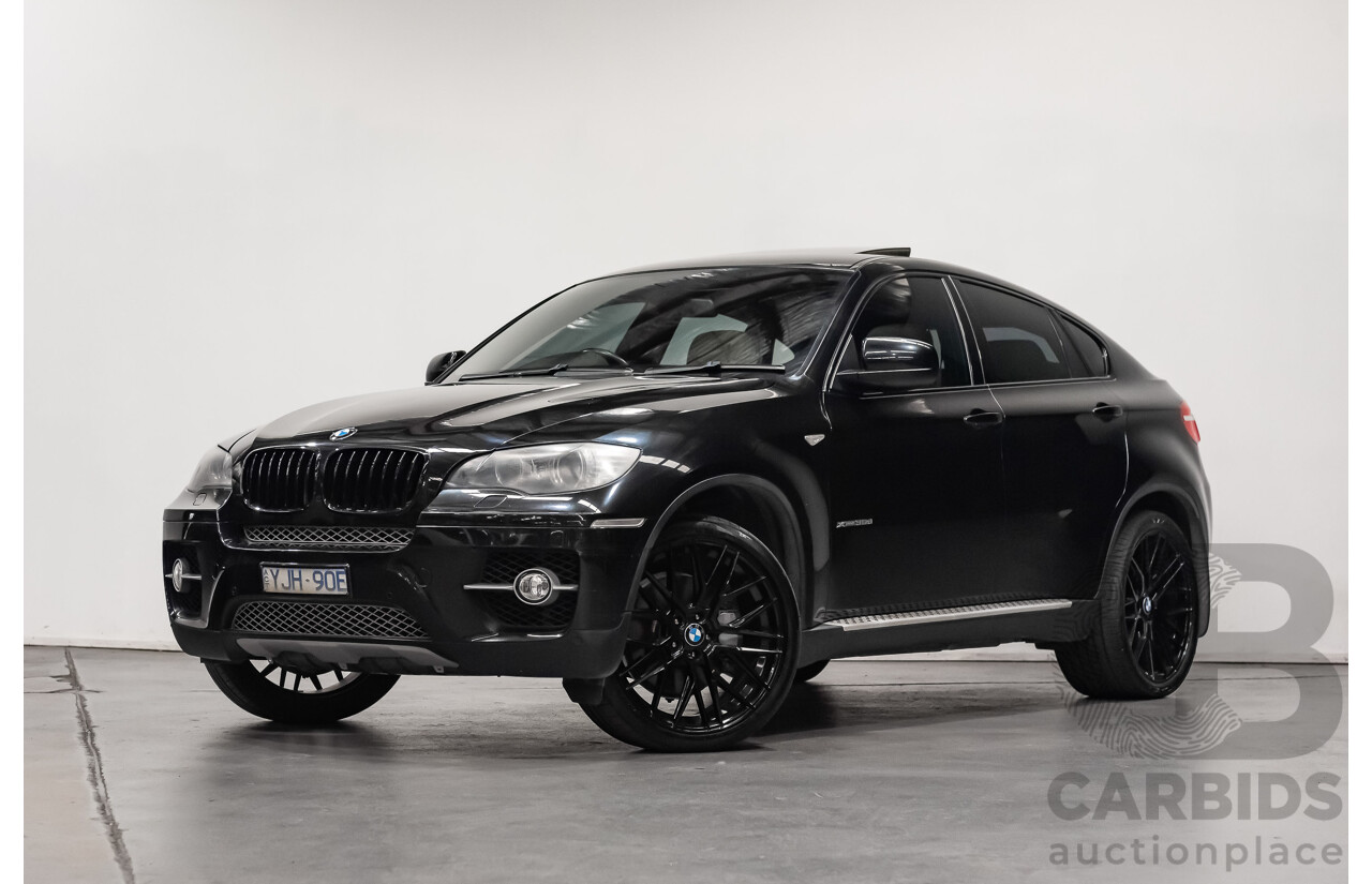 6/2009 BMW X6 Xdrive 35d (AWD) E71 4d Coupe Black Sapphire Metallic Turbo Diesel 3.0L