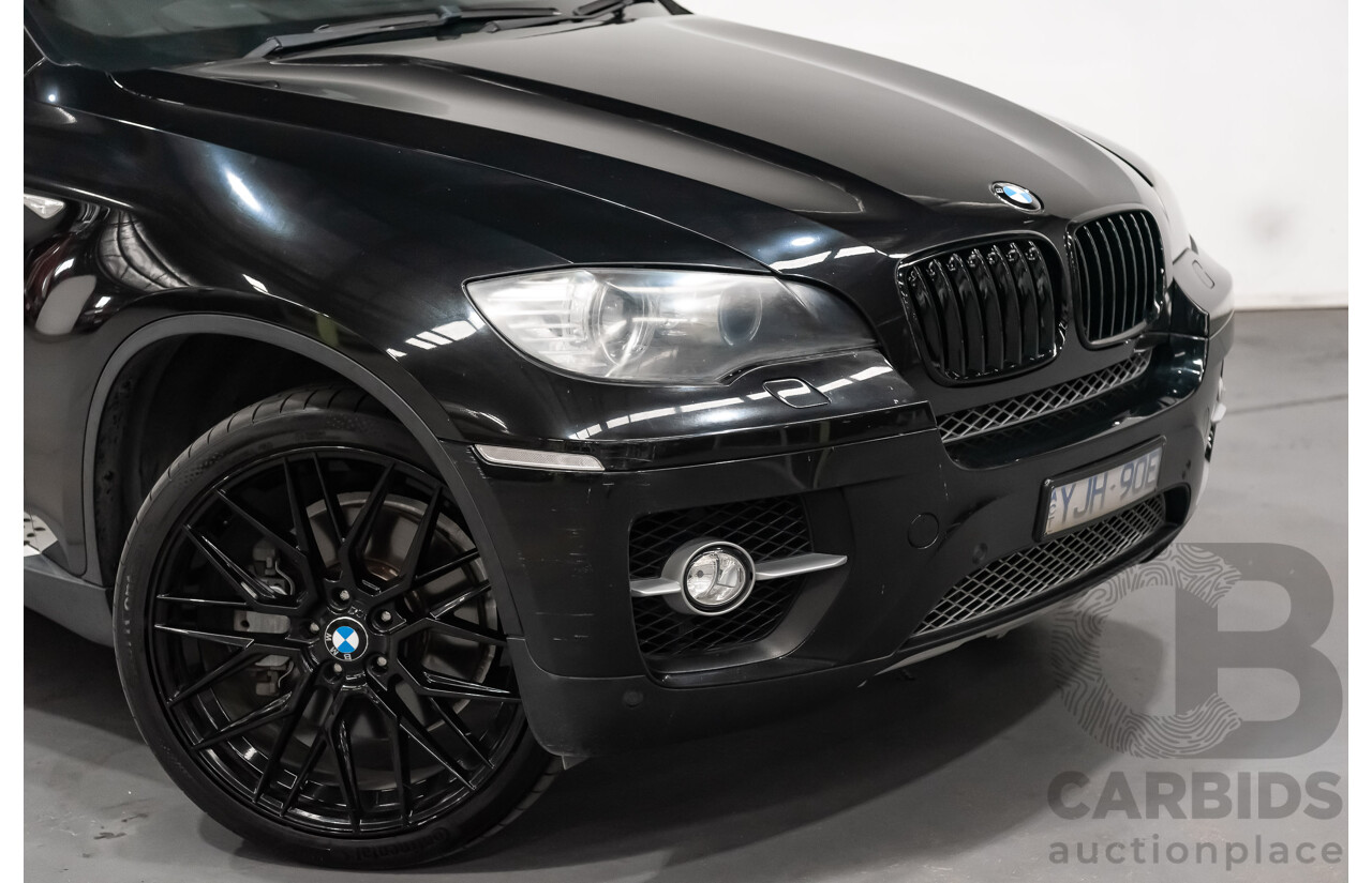 6/2009 BMW X6 Xdrive 35d (AWD) E71 4d Coupe Black Sapphire Metallic Turbo Diesel 3.0L
