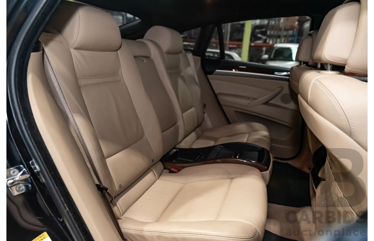 6/2009 BMW X6 Xdrive 35d (AWD) E71 4d Coupe Black Sapphire Metallic Turbo Diesel 3.0L