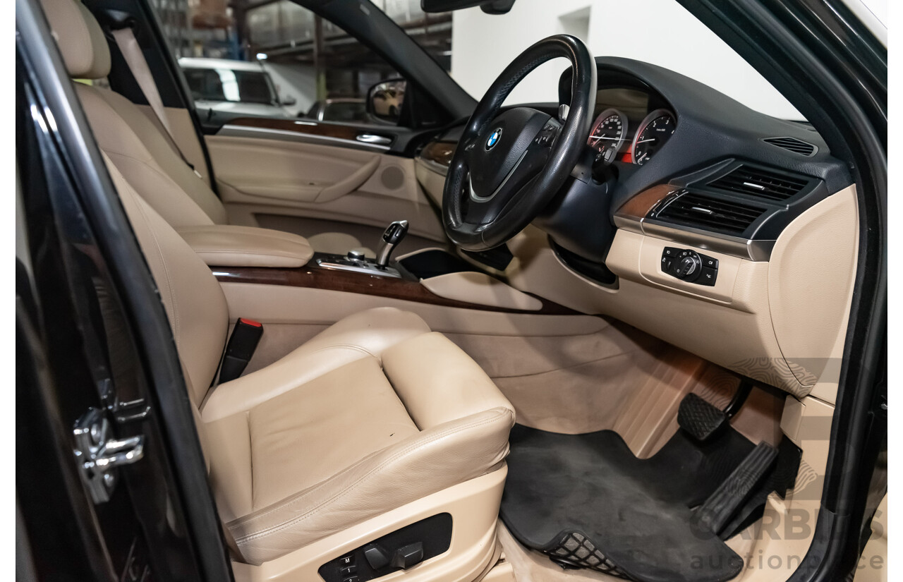 6/2009 BMW X6 Xdrive 35d (AWD) E71 4d Coupe Black Sapphire Metallic Turbo Diesel 3.0L