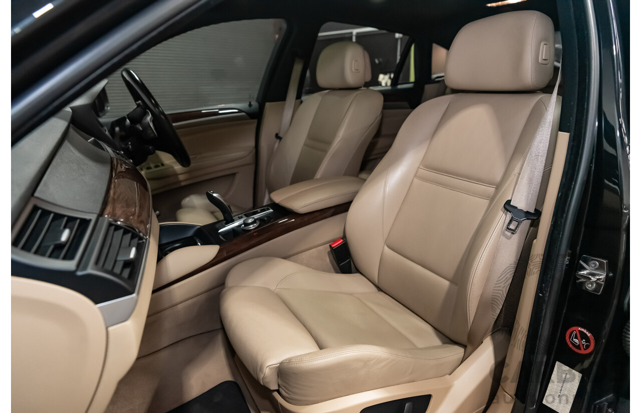 6/2009 BMW X6 Xdrive 35d (AWD) E71 4d Coupe Black Sapphire Metallic Turbo Diesel 3.0L