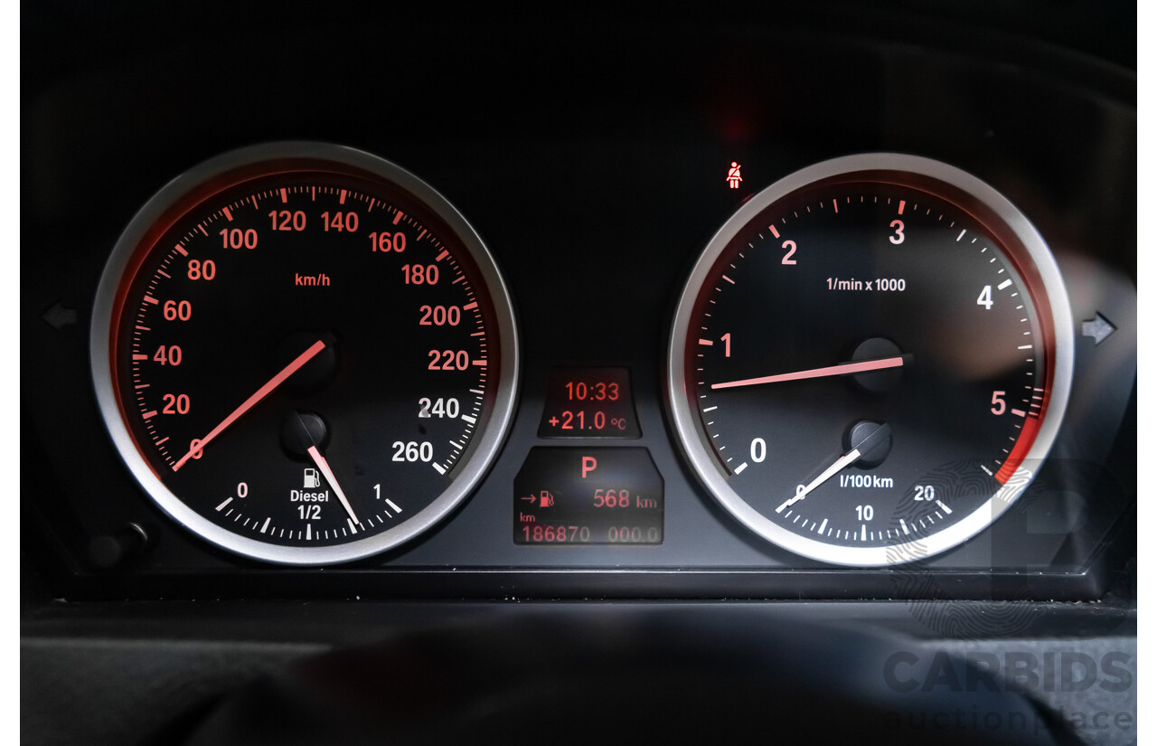 6/2009 BMW X6 Xdrive 35d (AWD) E71 4d Coupe Black Sapphire Metallic Turbo Diesel 3.0L