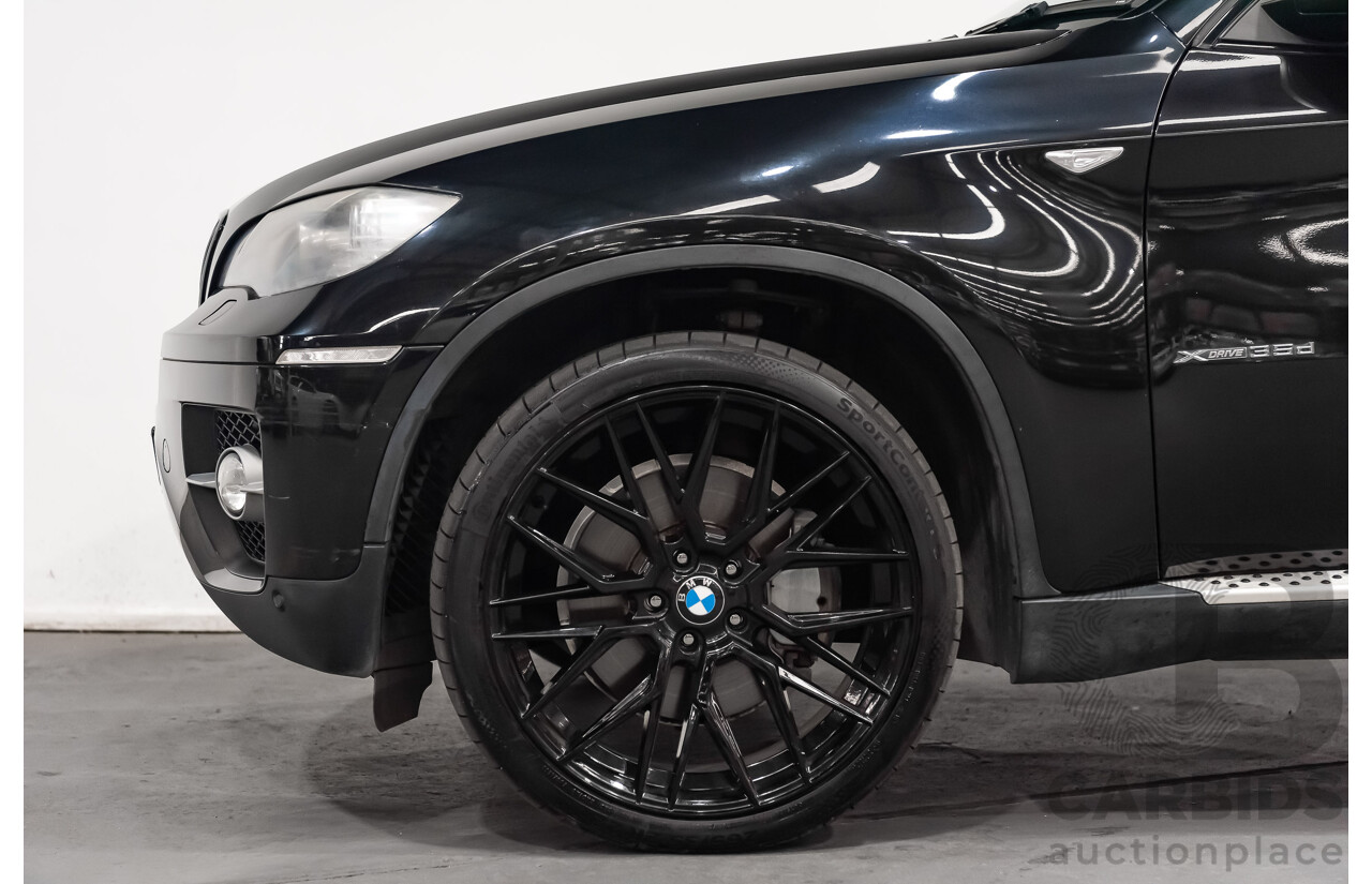 6/2009 BMW X6 Xdrive 35d (AWD) E71 4d Coupe Black Sapphire Metallic Turbo Diesel 3.0L