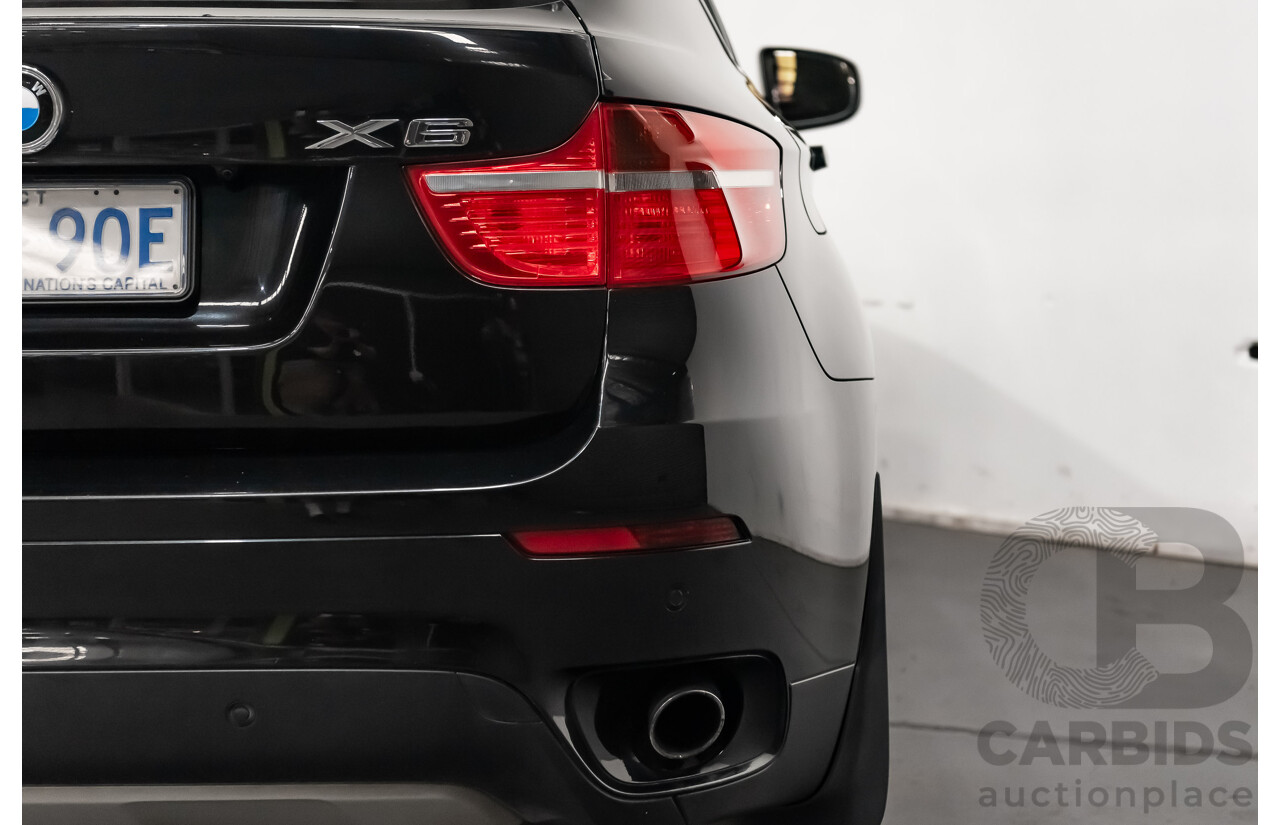 6/2009 BMW X6 Xdrive 35d (AWD) E71 4d Coupe Black Sapphire Metallic Turbo Diesel 3.0L