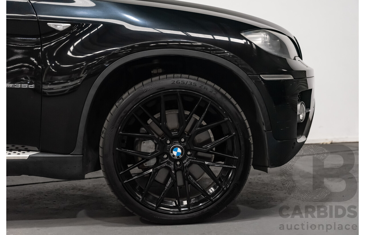 6/2009 BMW X6 Xdrive 35d (AWD) E71 4d Coupe Black Sapphire Metallic Turbo Diesel 3.0L