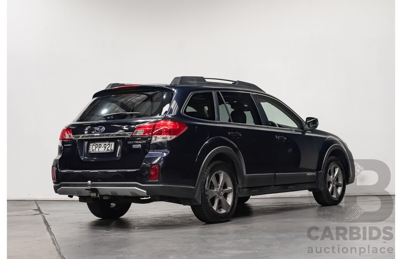 10/2013 Subaru Outback 2.0D Premium MY14 4d Wagon Dark Blue Turbo Diesel 2.0L