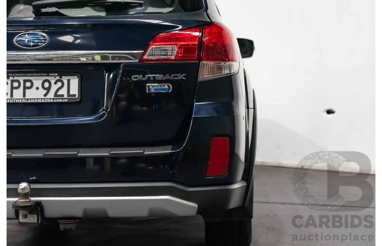 10/2013 Subaru Outback 2.0D Premium MY14 4d Wagon Dark Blue Turbo Diesel 2.0L