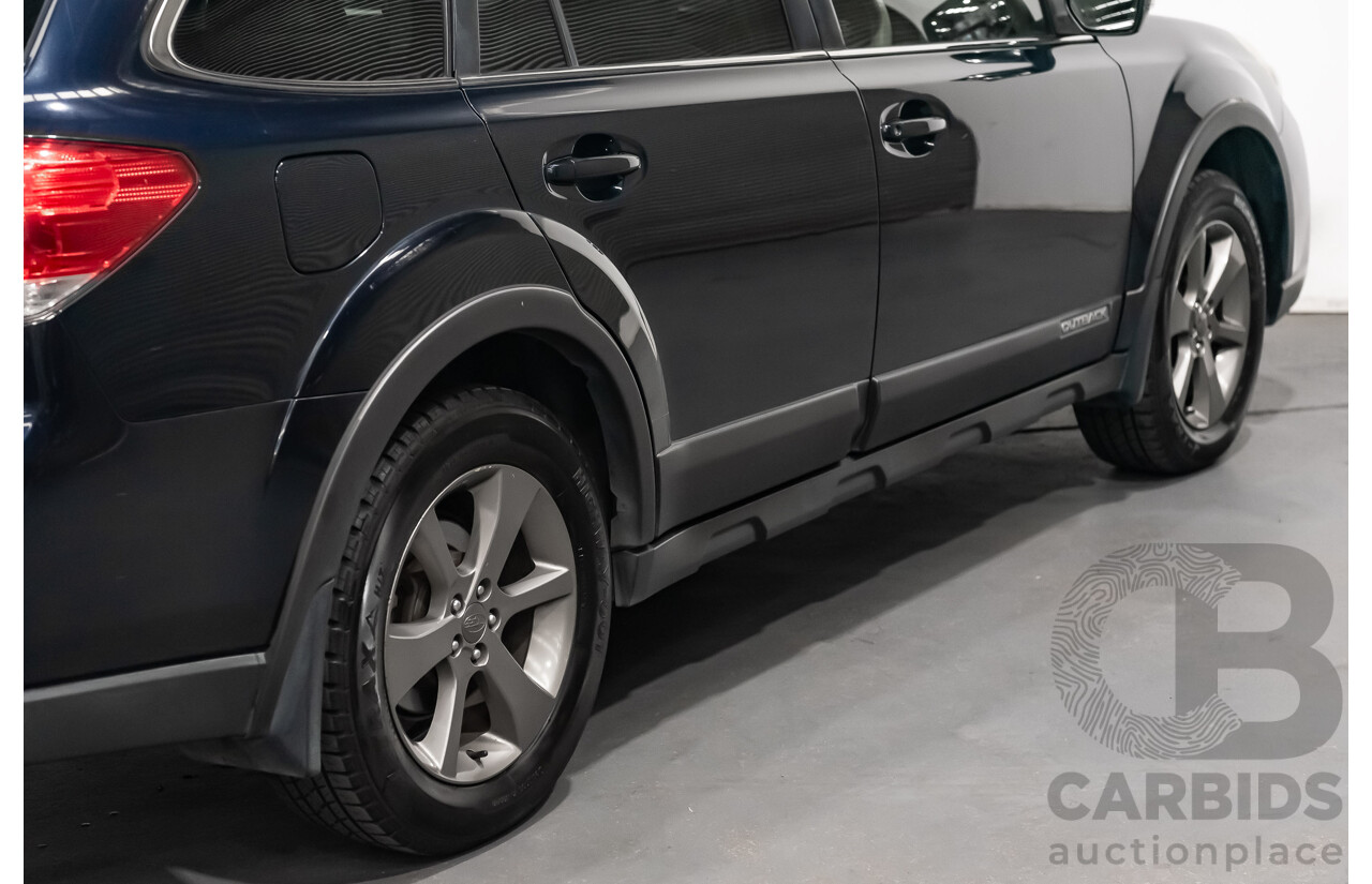 10/2013 Subaru Outback 2.0D Premium MY14 4d Wagon Dark Blue Turbo Diesel 2.0L