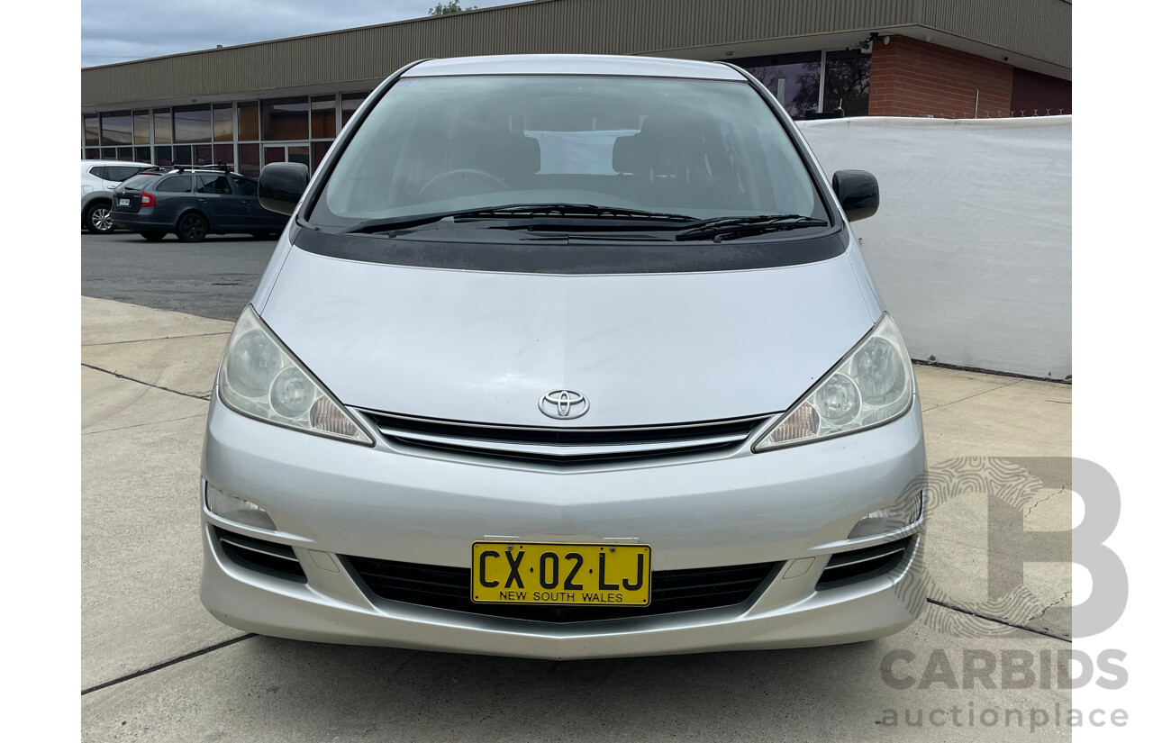 03/04 Toyota Tarago GLi FWD ACR30R 4D Wagon Silver 2.4L