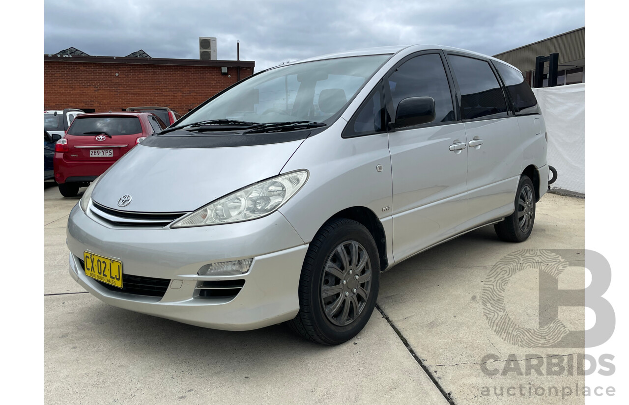 03/04 Toyota Tarago GLi FWD ACR30R 4D Wagon Silver 2.4L