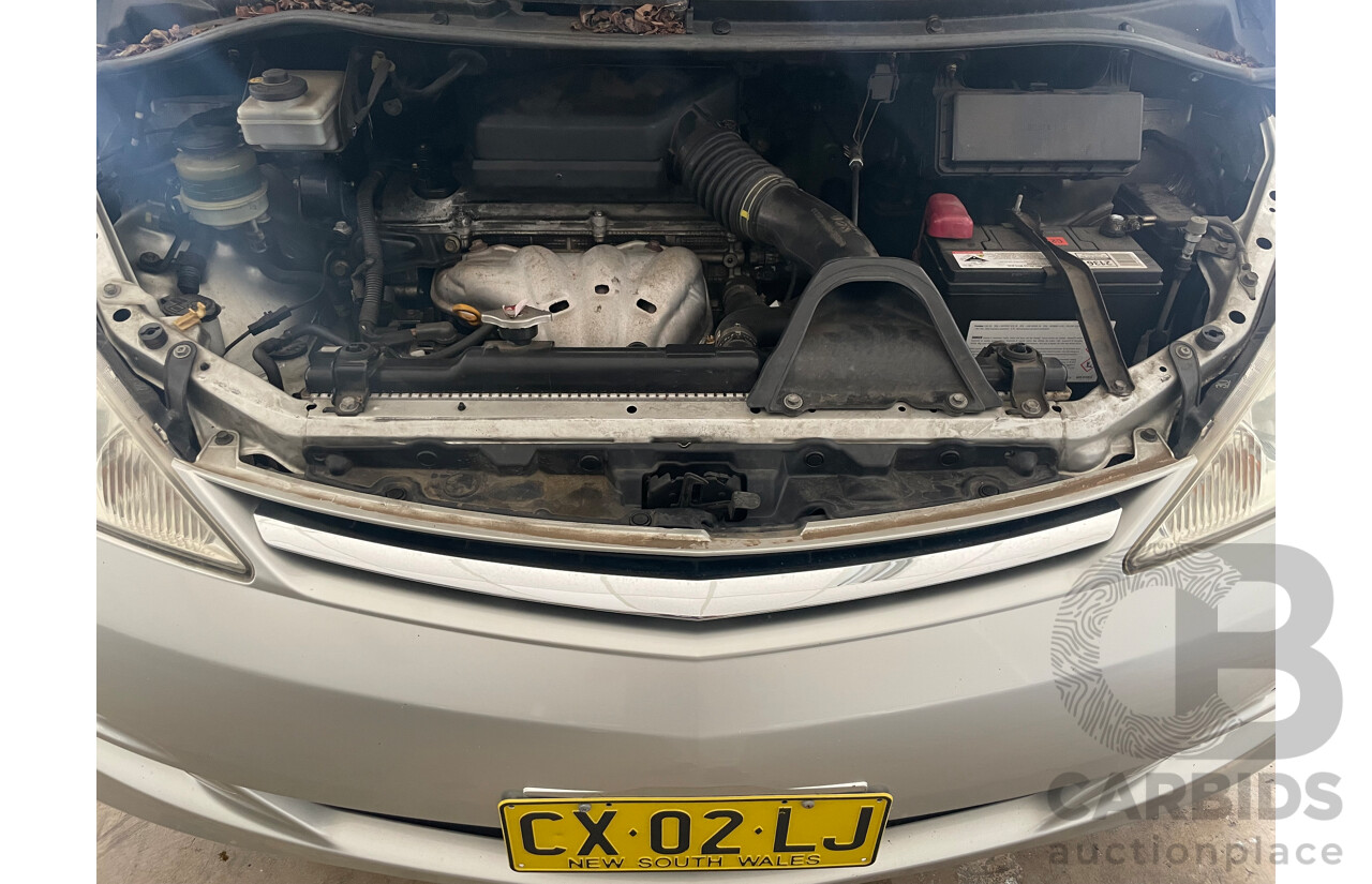 03/04 Toyota Tarago GLi FWD ACR30R 4D Wagon Silver 2.4L