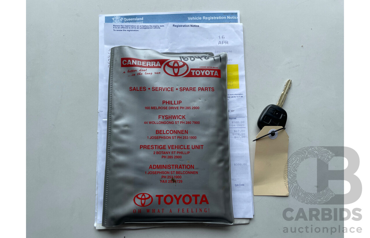 03/04 Toyota Tarago GLi FWD ACR30R 4D Wagon Silver 2.4L