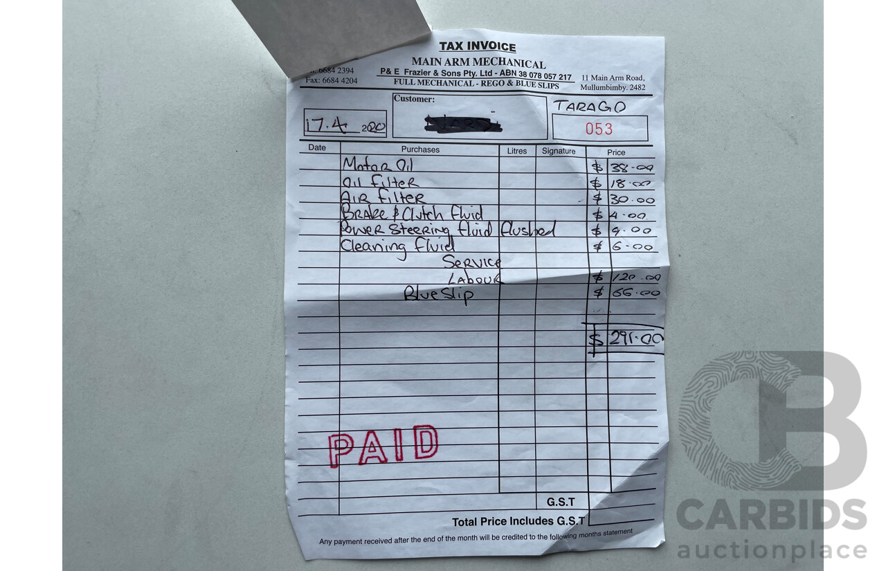 03/04 Toyota Tarago GLi FWD ACR30R 4D Wagon Silver 2.4L