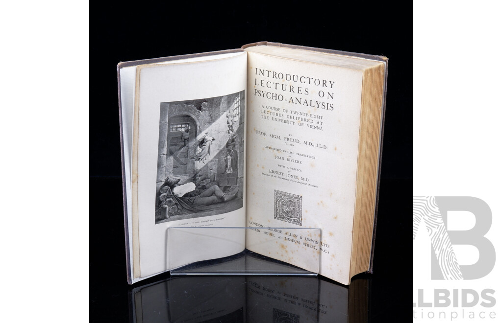 First UK Edition, Introduction Lectures on Psycho Analysis, Sigmund Freud, George Allen & Unwin, 1922