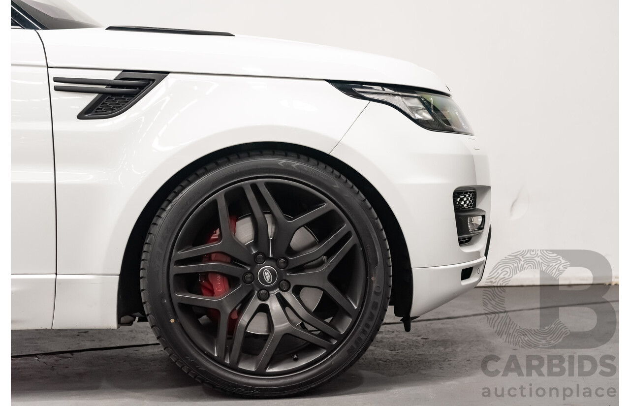 9/2017 Land Rover Range Rover Sport 3.0 SDV6 HSE Dynamic (AWD) LW MY17 4d Wagon Polaris White Twin Turbo Diesel 3.0L