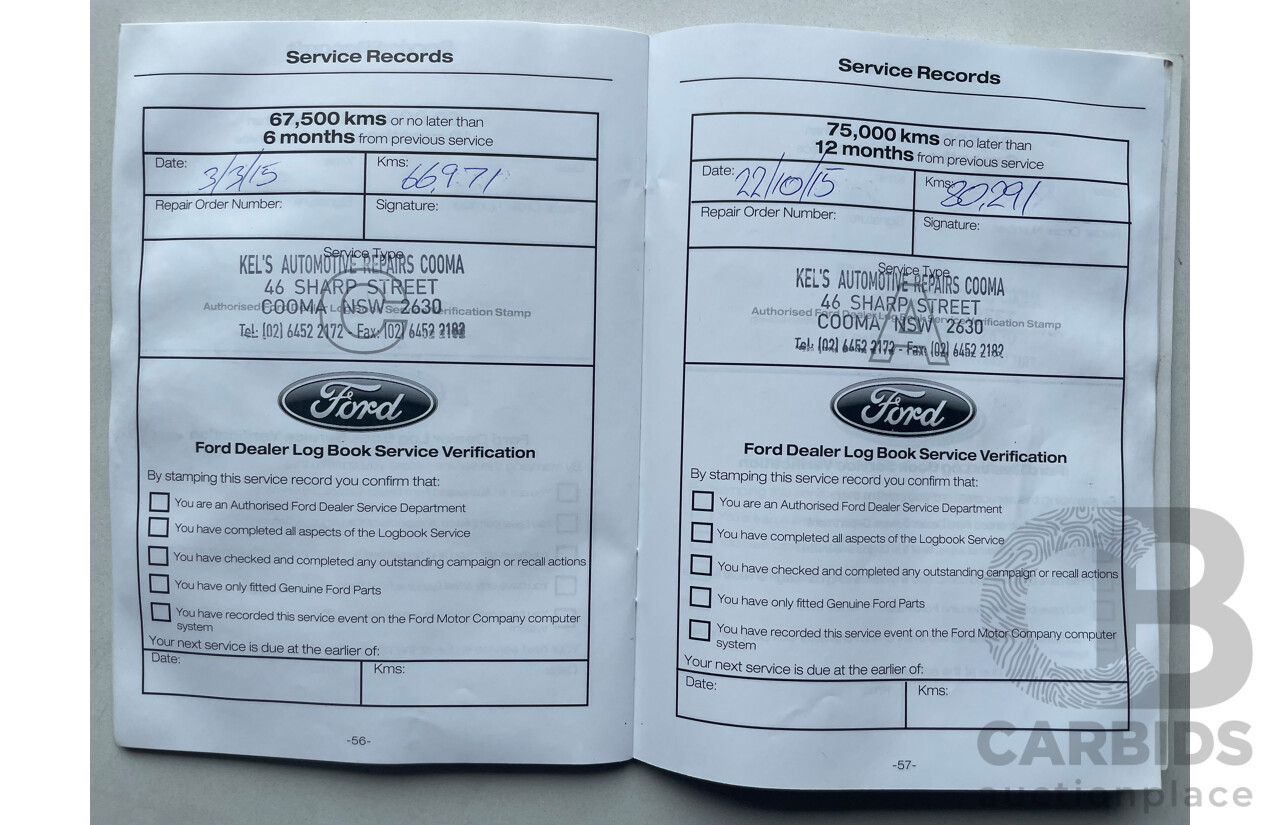 08/12 Ford Falcon XR6 RWD FG MK2 4D Sedan Grey 4.0L