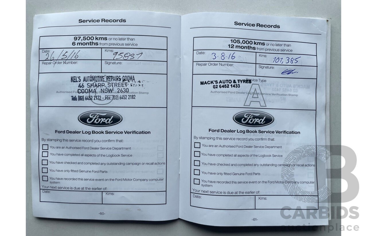 08/12 Ford Falcon XR6 RWD FG MK2 4D Sedan Grey 4.0L