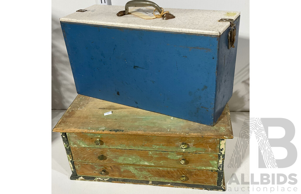 Rustic Timber Drawers and Tin Lined Esky