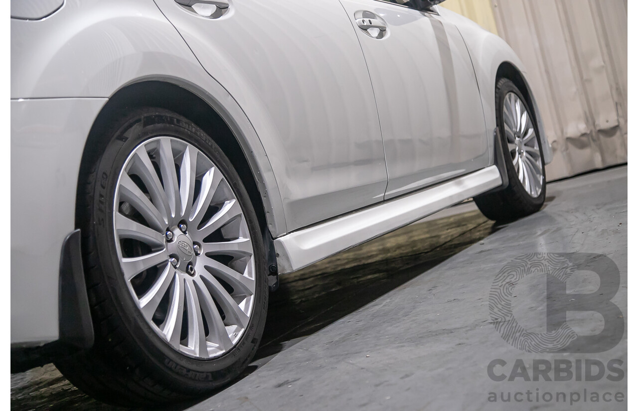 7/2011 Subaru Liberty 2.5i GT Premium (AWD) MY11 4d Sedan Pearl White Turbo 2.5L