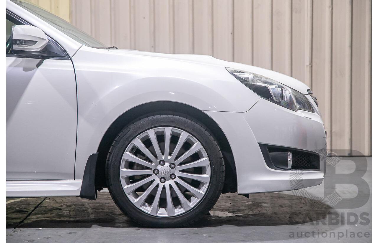 7/2011 Subaru Liberty 2.5i GT Premium (AWD) MY11 4d Sedan Pearl White Turbo 2.5L