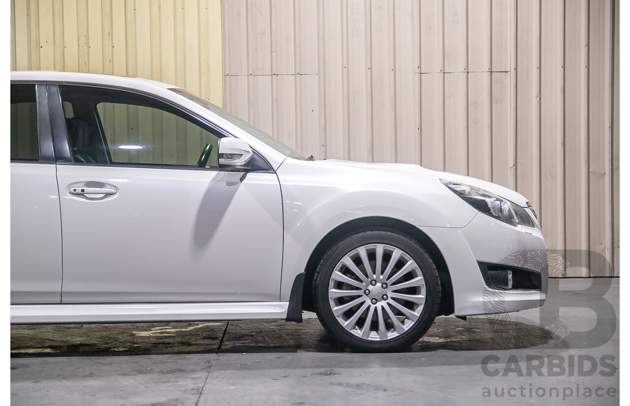 7/2011 Subaru Liberty 2.5i GT Premium (AWD) MY11 4d Sedan Pearl White Turbo 2.5L