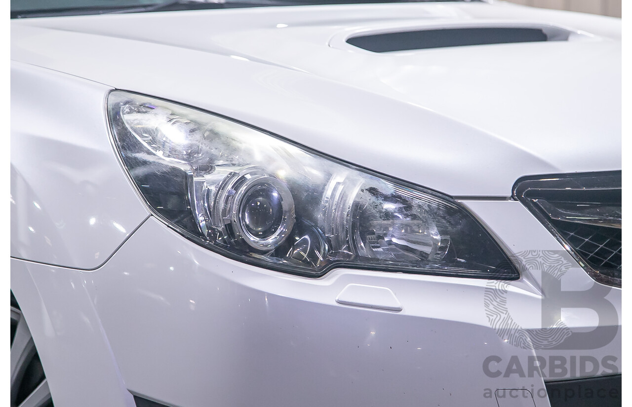 7/2011 Subaru Liberty 2.5i GT Premium (AWD) MY11 4d Sedan Pearl White Turbo 2.5L