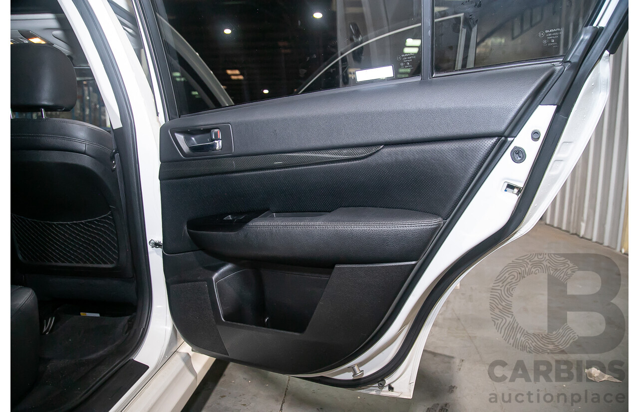 7/2011 Subaru Liberty 2.5i GT Premium (AWD) MY11 4d Sedan Pearl White Turbo 2.5L