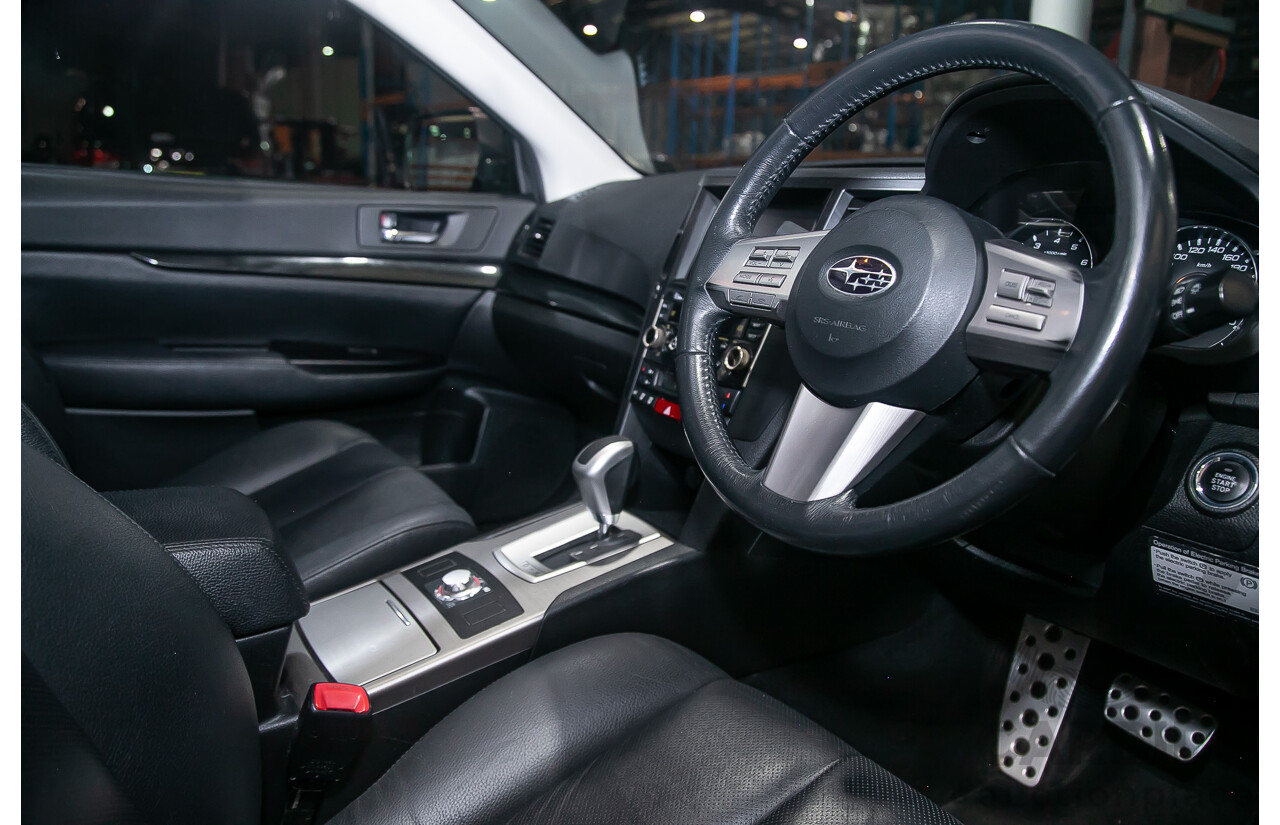 7/2011 Subaru Liberty 2.5i GT Premium (AWD) MY11 4d Sedan Pearl White Turbo 2.5L