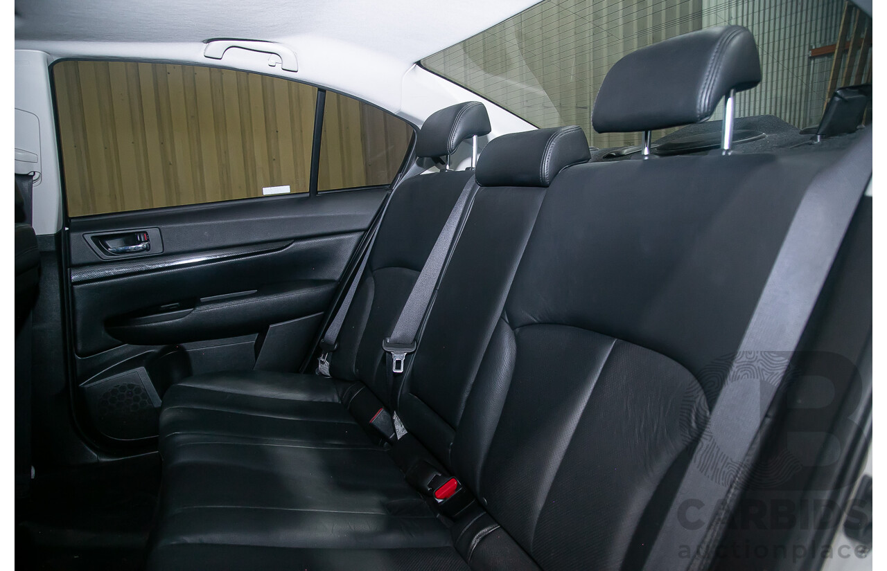 7/2011 Subaru Liberty 2.5i GT Premium (AWD) MY11 4d Sedan Pearl White Turbo 2.5L