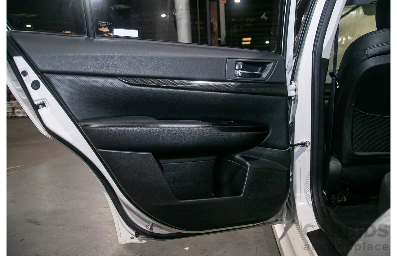 7/2011 Subaru Liberty 2.5i GT Premium (AWD) MY11 4d Sedan Pearl White Turbo 2.5L