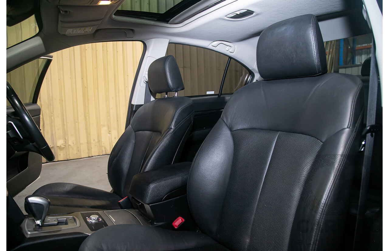 7/2011 Subaru Liberty 2.5i GT Premium (AWD) MY11 4d Sedan Pearl White Turbo 2.5L