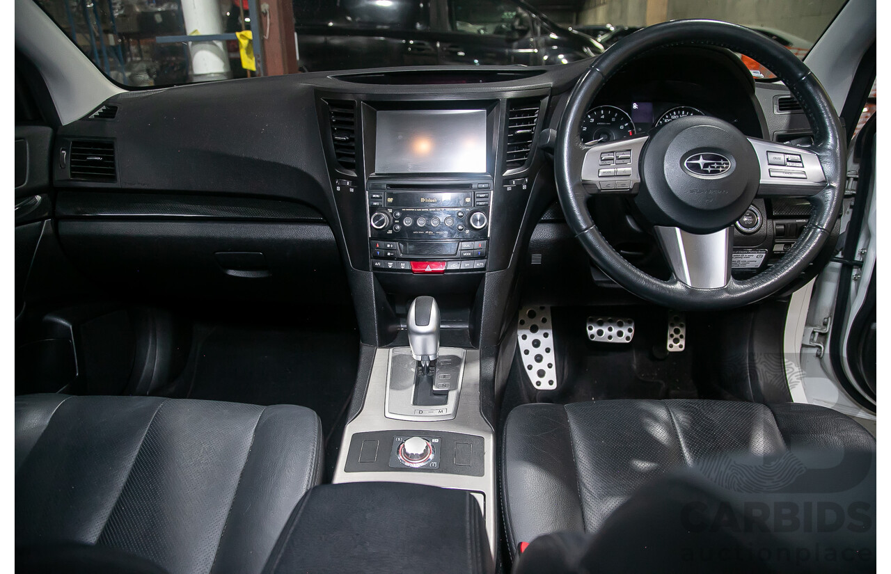 7/2011 Subaru Liberty 2.5i GT Premium (AWD) MY11 4d Sedan Pearl White Turbo 2.5L