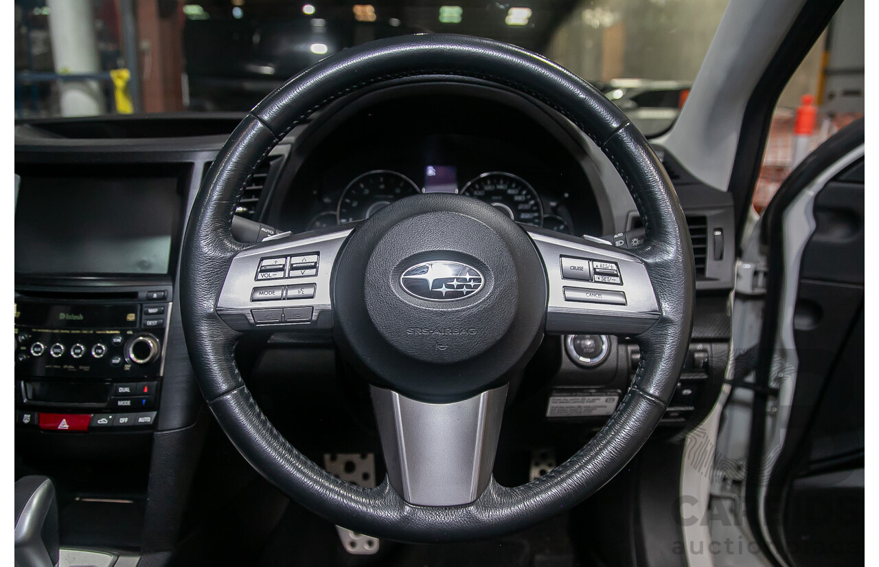 7/2011 Subaru Liberty 2.5i GT Premium (AWD) MY11 4d Sedan Pearl White Turbo 2.5L