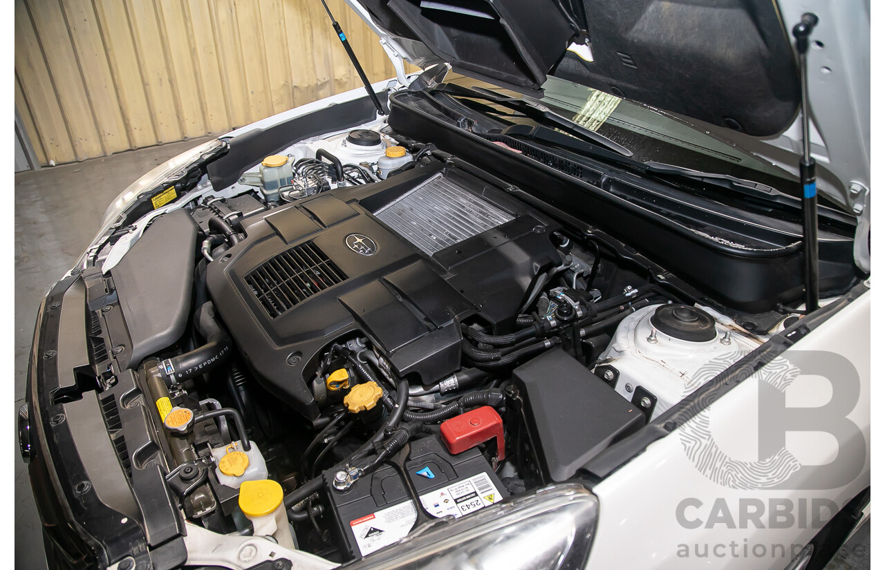 7/2011 Subaru Liberty 2.5i GT Premium (AWD) MY11 4d Sedan Pearl White Turbo 2.5L