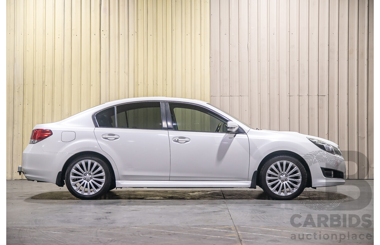 7/2011 Subaru Liberty 2.5i GT Premium (AWD) MY11 4d Sedan Pearl White Turbo 2.5L