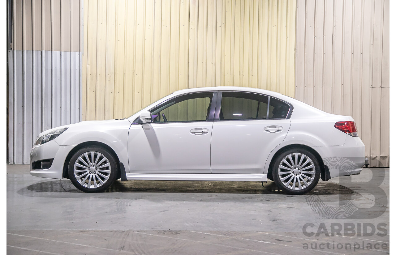 7/2011 Subaru Liberty 2.5i GT Premium (AWD) MY11 4d Sedan Pearl White Turbo 2.5L