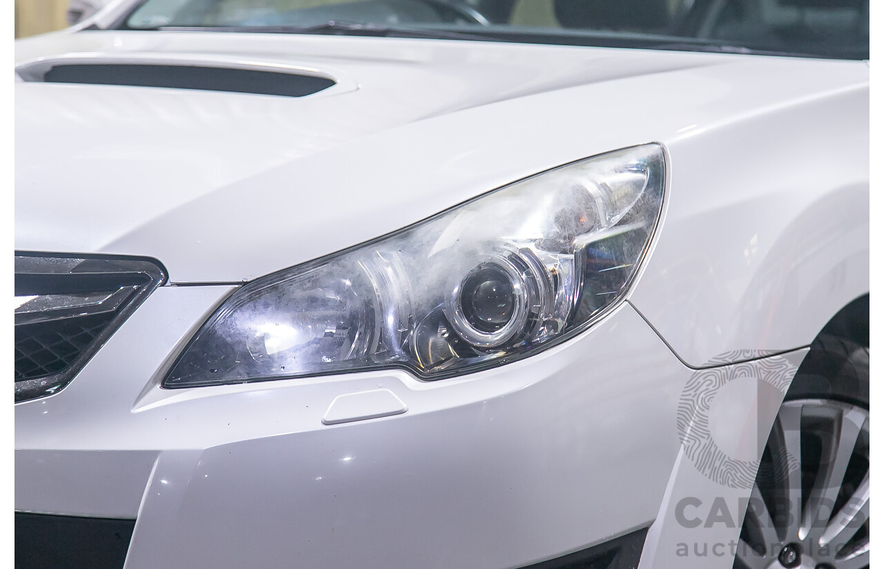 7/2011 Subaru Liberty 2.5i GT Premium (AWD) MY11 4d Sedan Pearl White Turbo 2.5L